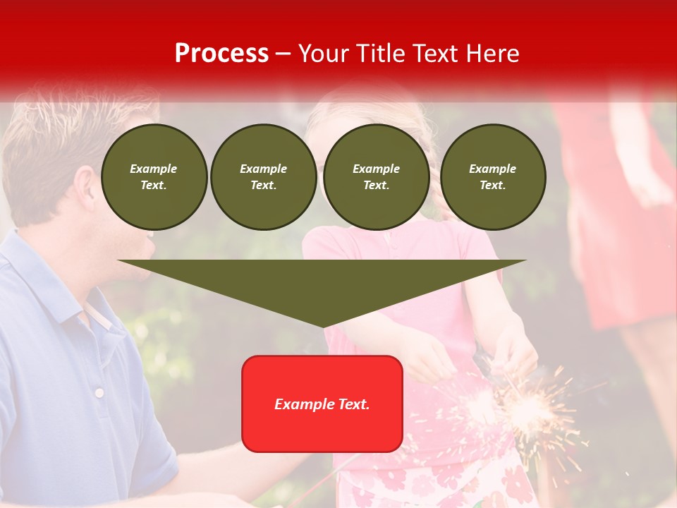 A Man And A Little Girl Sitting At A Table PowerPoint Template