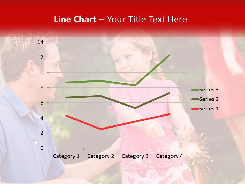 A Man And A Little Girl Sitting At A Table PowerPoint Template