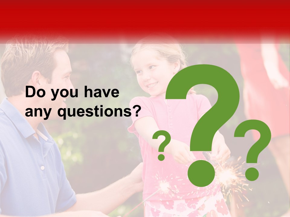 A Man And A Little Girl Sitting At A Table PowerPoint Template