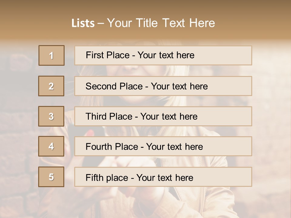 A Woman Wearing Glasses And A Hat Is Looking At Her Cell Phone PowerPoint Template