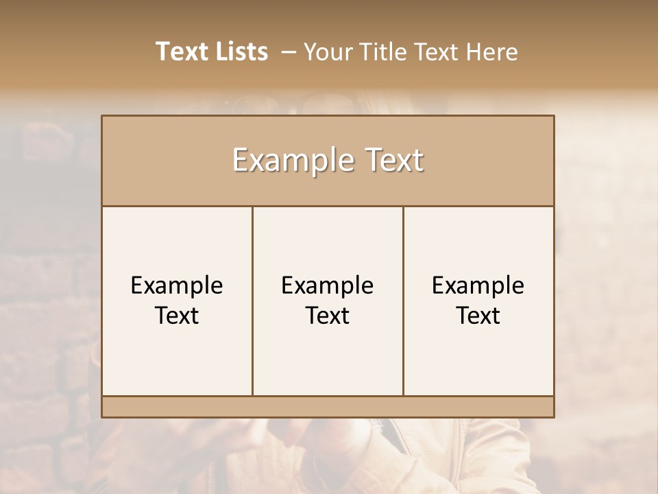 A Woman Wearing Glasses And A Hat Is Looking At Her Cell Phone PowerPoint Template
