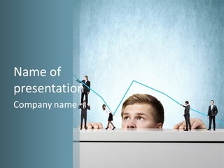 A Group Of People Standing On Top Of A Table PowerPoint Template