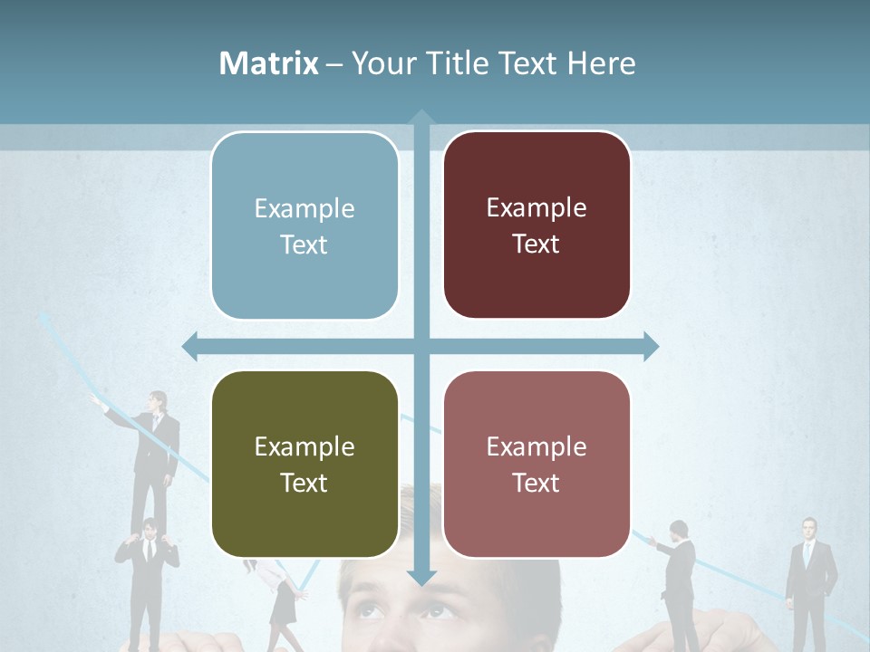 A Group Of People Standing On Top Of A Table PowerPoint Template
