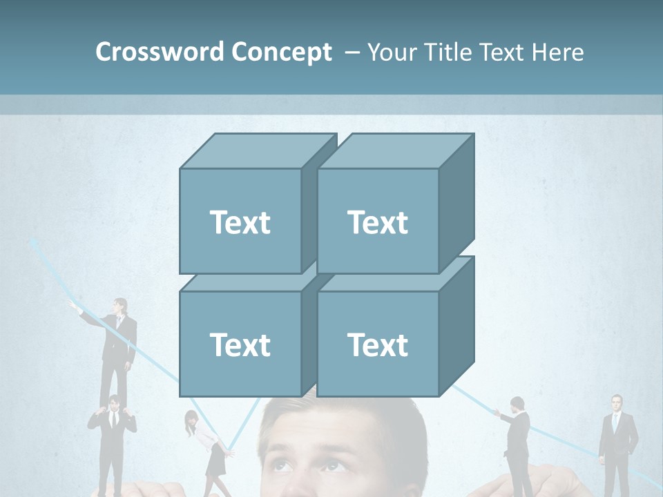 A Group Of People Standing On Top Of A Table PowerPoint Template
