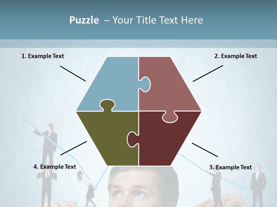 A Group Of People Standing On Top Of A Table PowerPoint Template