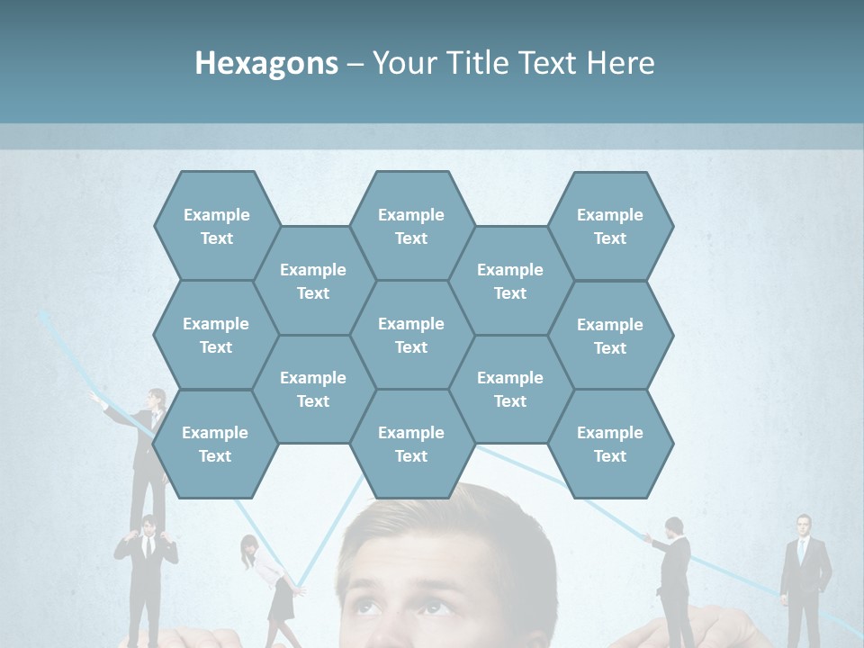 A Group Of People Standing On Top Of A Table PowerPoint Template