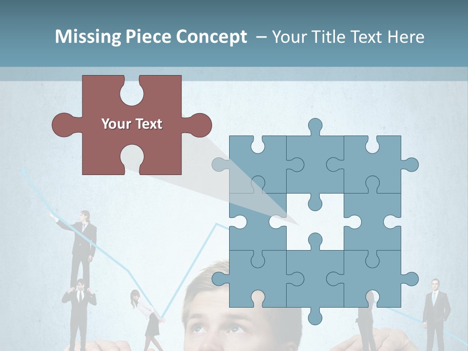 A Group Of People Standing On Top Of A Table PowerPoint Template