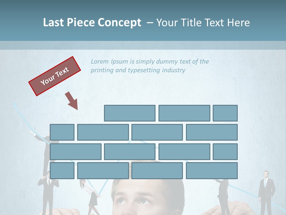 A Group Of People Standing On Top Of A Table PowerPoint Template