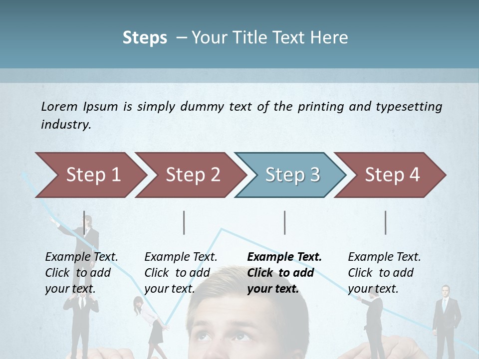 A Group Of People Standing On Top Of A Table PowerPoint Template