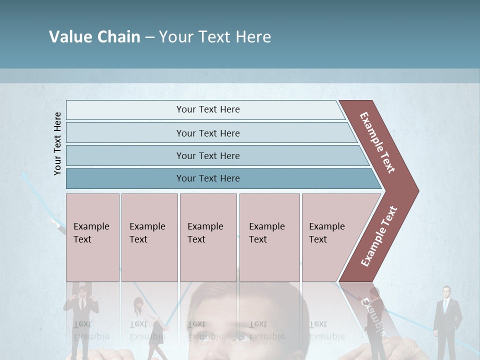 A Group Of People Standing On Top Of A Table PowerPoint Template