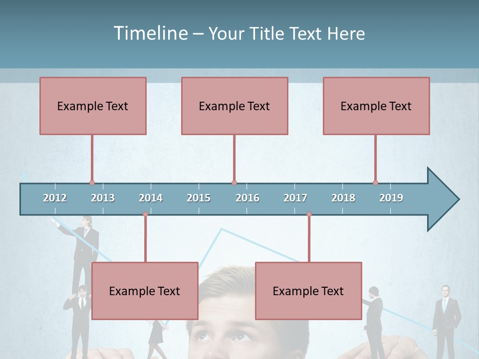 A Group Of People Standing On Top Of A Table PowerPoint Template