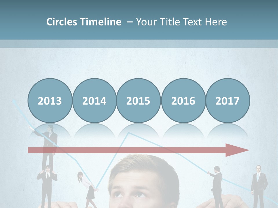 A Group Of People Standing On Top Of A Table PowerPoint Template
