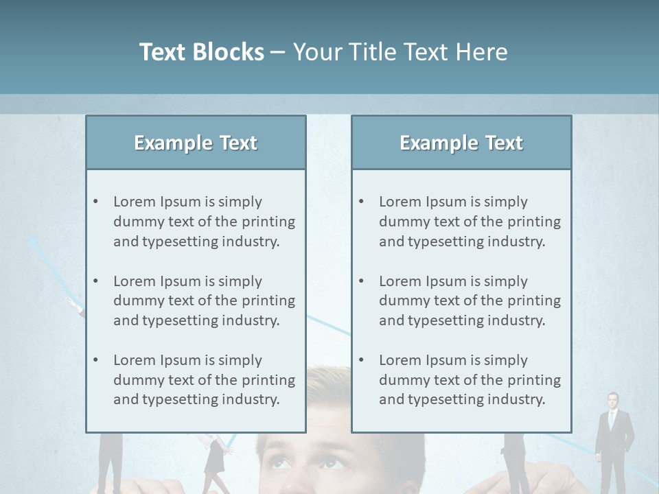 A Group Of People Standing On Top Of A Table PowerPoint Template
