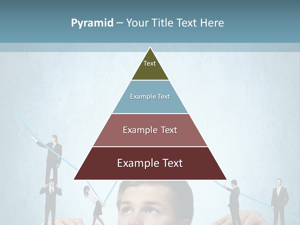 A Group Of People Standing On Top Of A Table PowerPoint Template