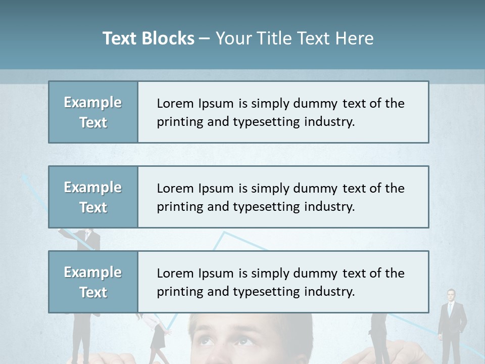 A Group Of People Standing On Top Of A Table PowerPoint Template