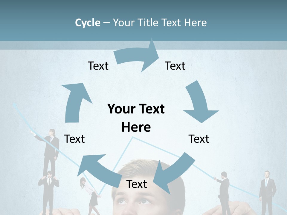 A Group Of People Standing On Top Of A Table PowerPoint Template