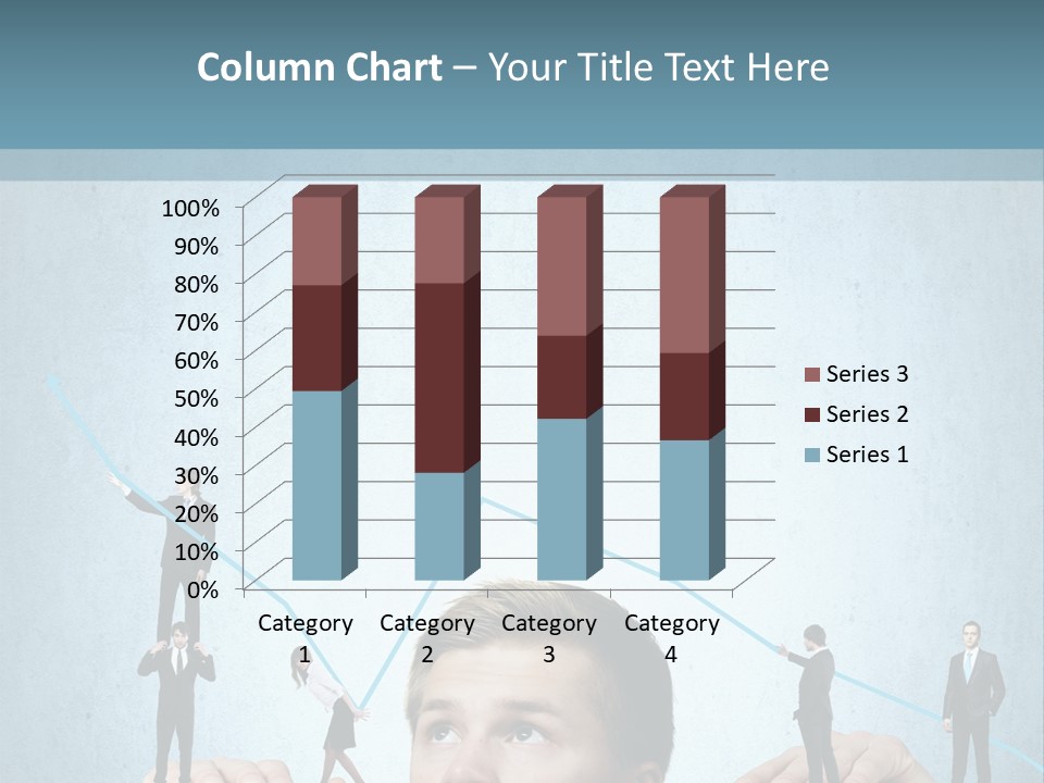 A Group Of People Standing On Top Of A Table PowerPoint Template