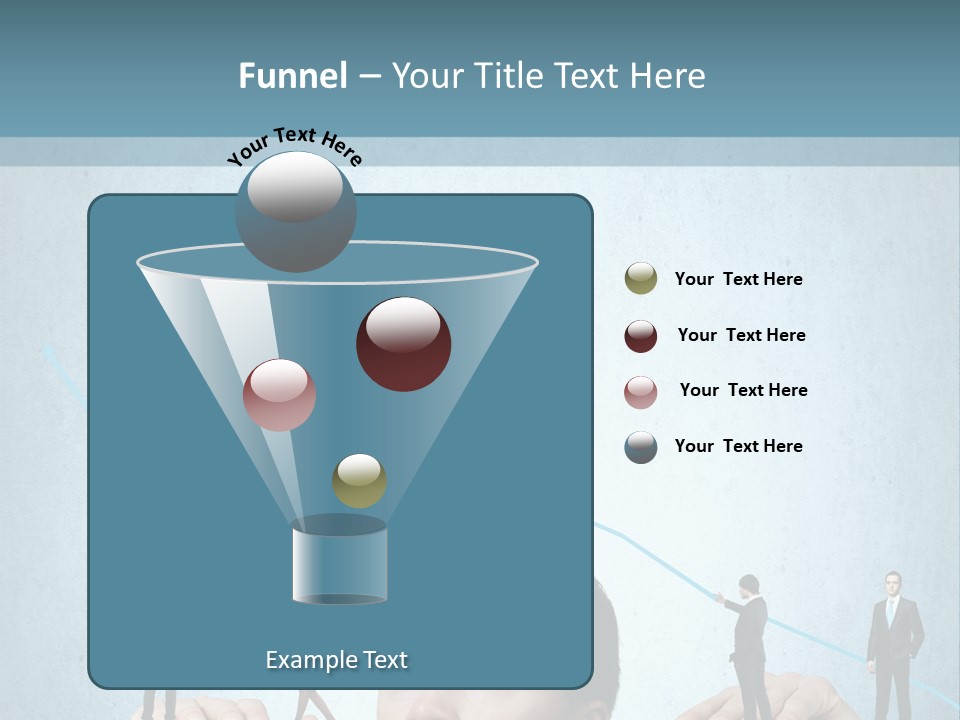 A Group Of People Standing On Top Of A Table PowerPoint Template