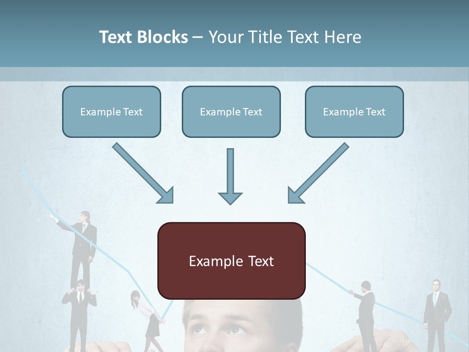 A Group Of People Standing On Top Of A Table PowerPoint Template