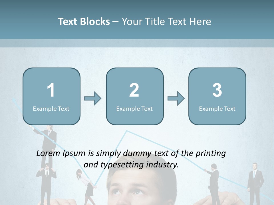 A Group Of People Standing On Top Of A Table PowerPoint Template