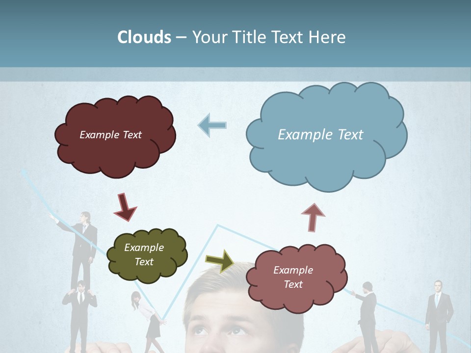 A Group Of People Standing On Top Of A Table PowerPoint Template