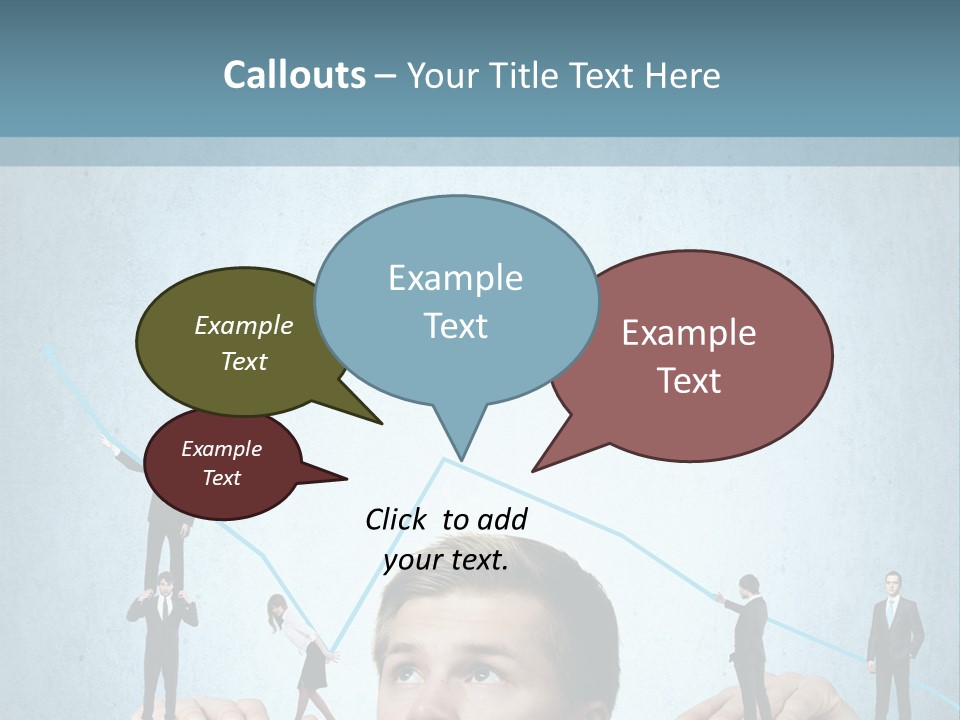 A Group Of People Standing On Top Of A Table PowerPoint Template