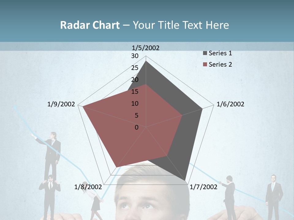 A Group Of People Standing On Top Of A Table PowerPoint Template