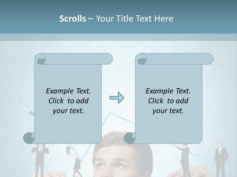 A Group Of People Standing On Top Of A Table PowerPoint Template