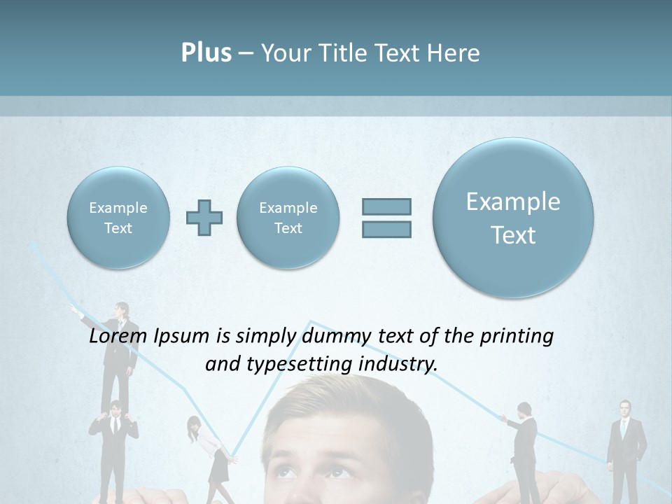 A Group Of People Standing On Top Of A Table PowerPoint Template