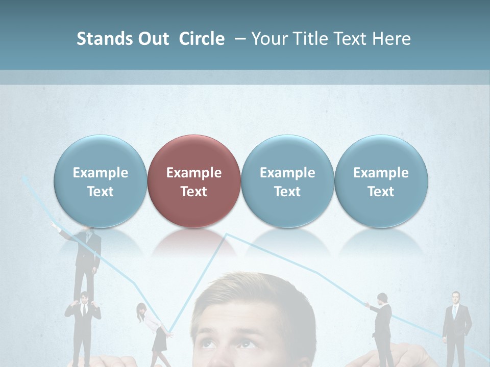 A Group Of People Standing On Top Of A Table PowerPoint Template