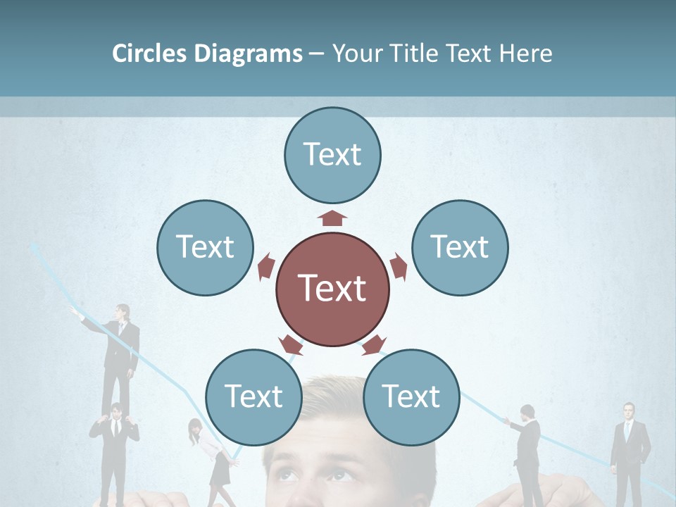 A Group Of People Standing On Top Of A Table PowerPoint Template