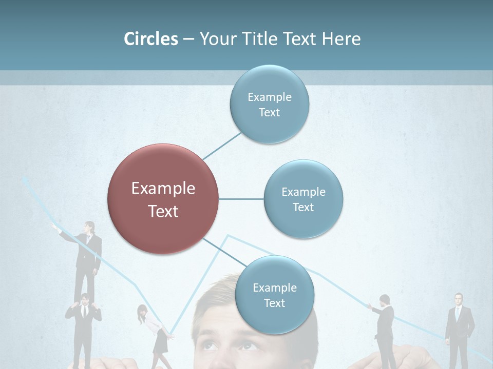 A Group Of People Standing On Top Of A Table PowerPoint Template