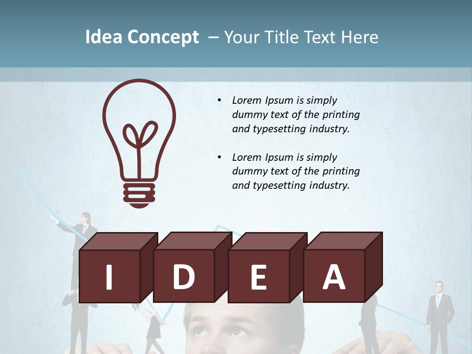A Group Of People Standing On Top Of A Table PowerPoint Template