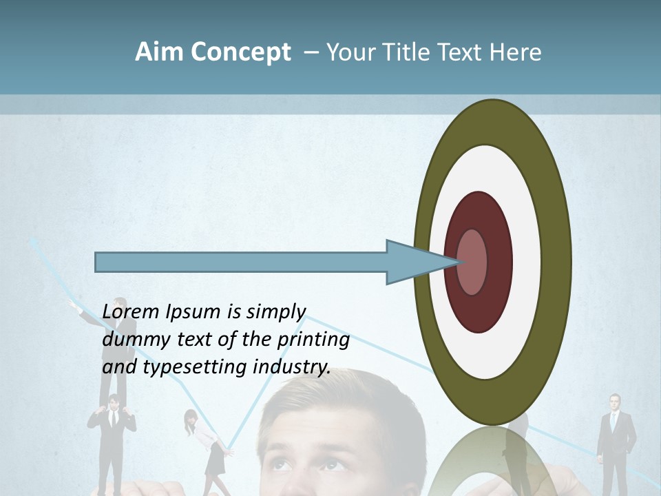A Group Of People Standing On Top Of A Table PowerPoint Template