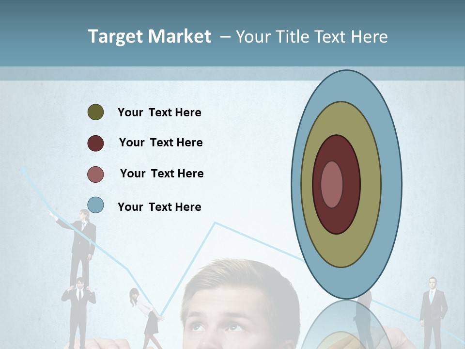 A Group Of People Standing On Top Of A Table PowerPoint Template