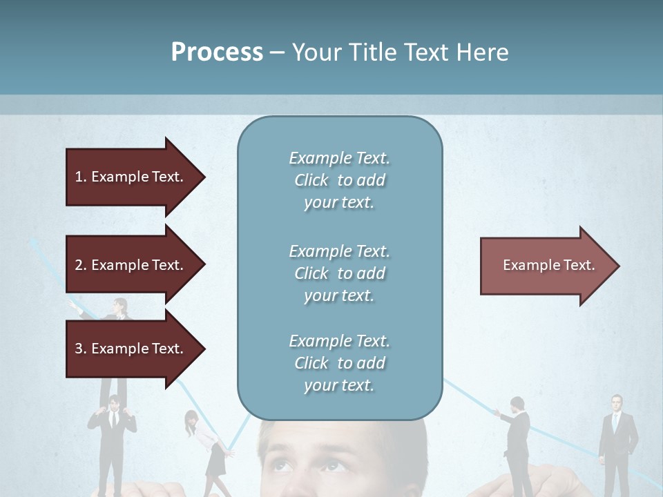 A Group Of People Standing On Top Of A Table PowerPoint Template