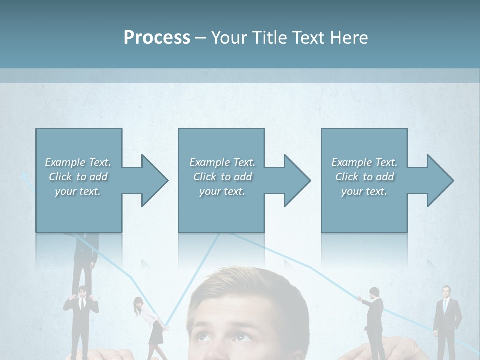 A Group Of People Standing On Top Of A Table PowerPoint Template