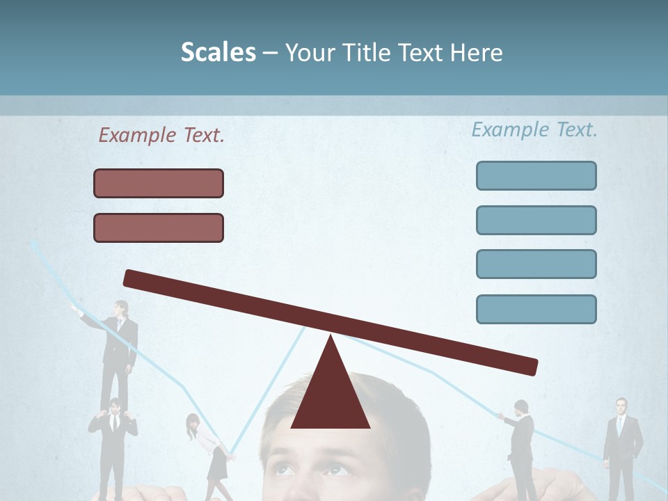 A Group Of People Standing On Top Of A Table PowerPoint Template