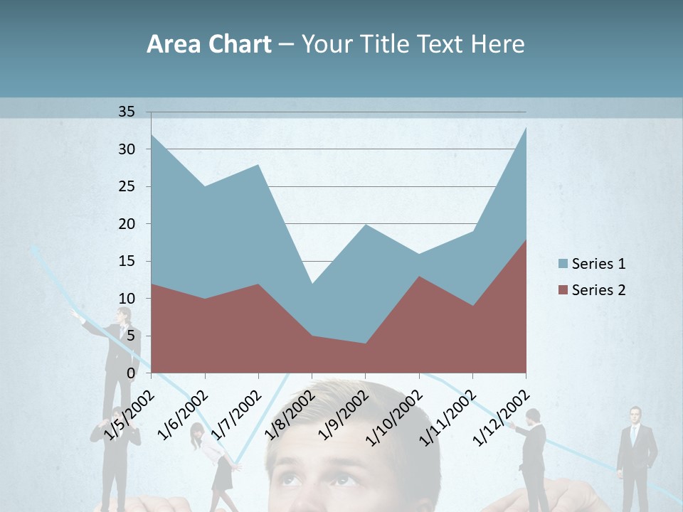 A Group Of People Standing On Top Of A Table PowerPoint Template