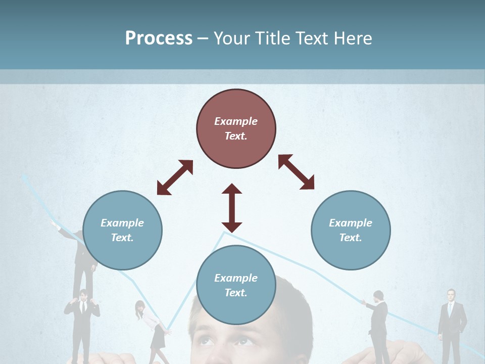 A Group Of People Standing On Top Of A Table PowerPoint Template