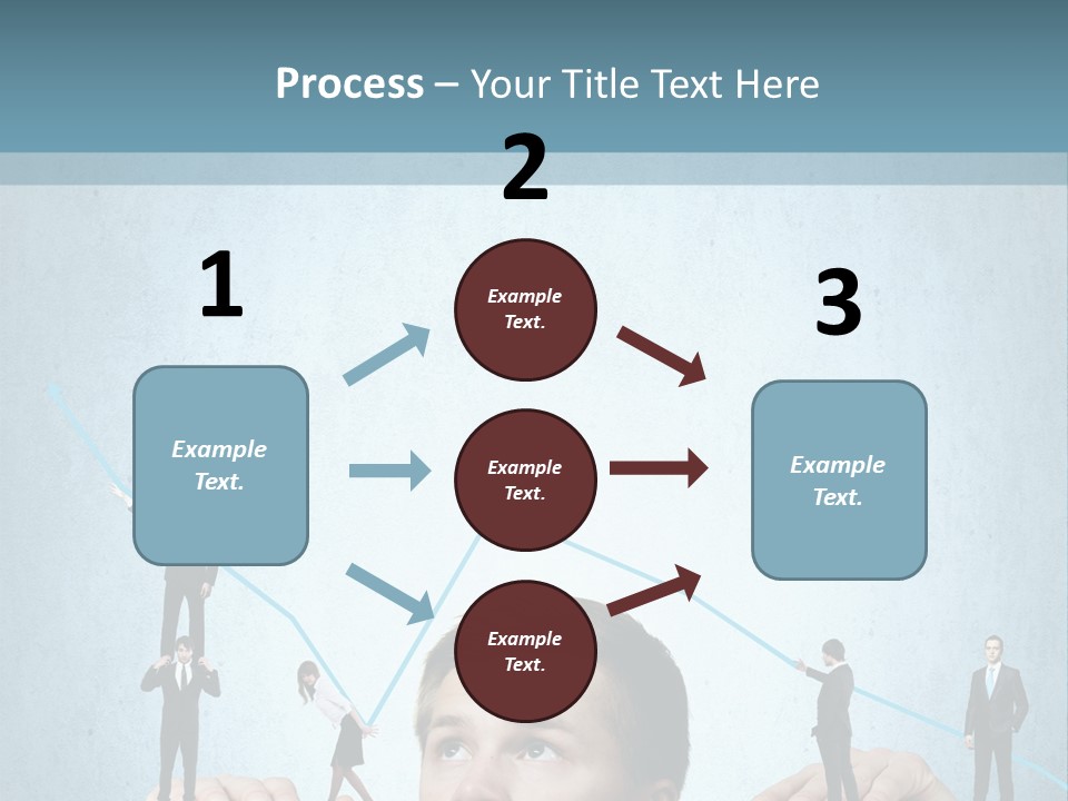 A Group Of People Standing On Top Of A Table PowerPoint Template