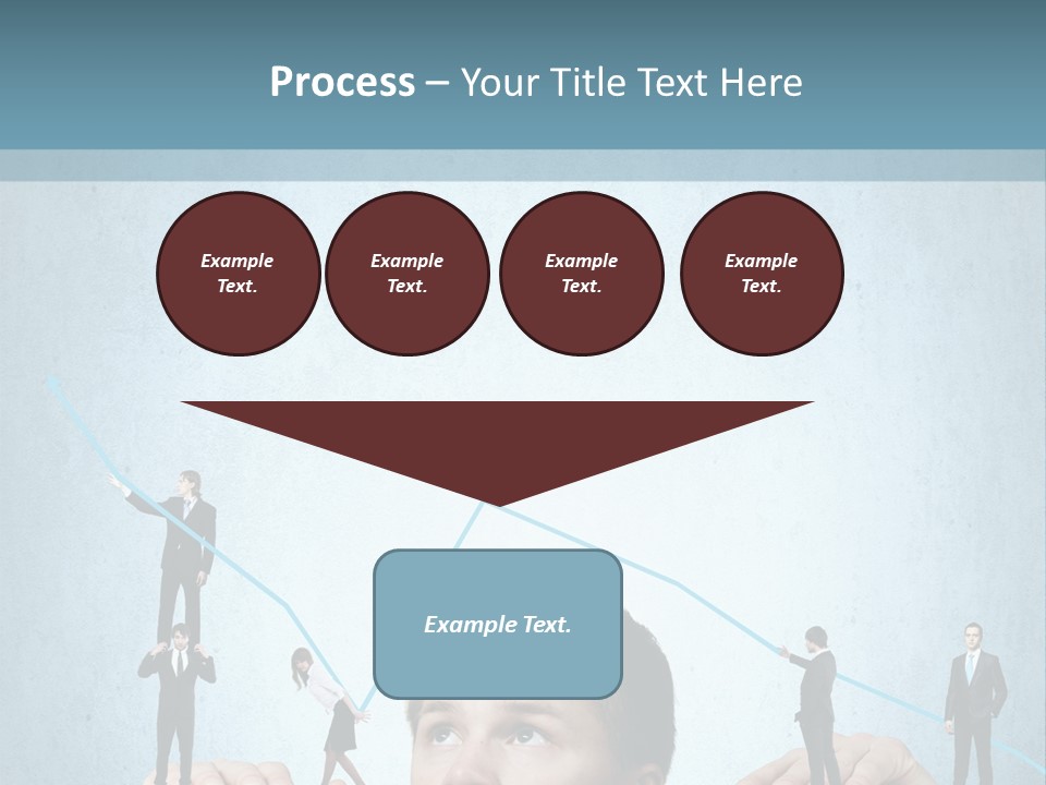 A Group Of People Standing On Top Of A Table PowerPoint Template