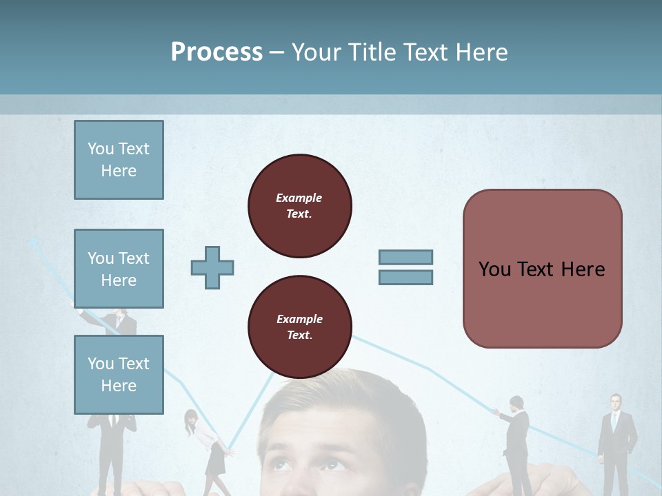 A Group Of People Standing On Top Of A Table PowerPoint Template