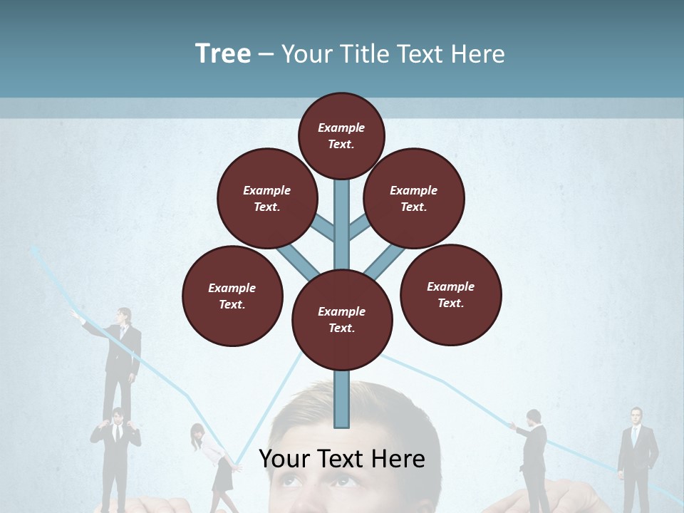 A Group Of People Standing On Top Of A Table PowerPoint Template