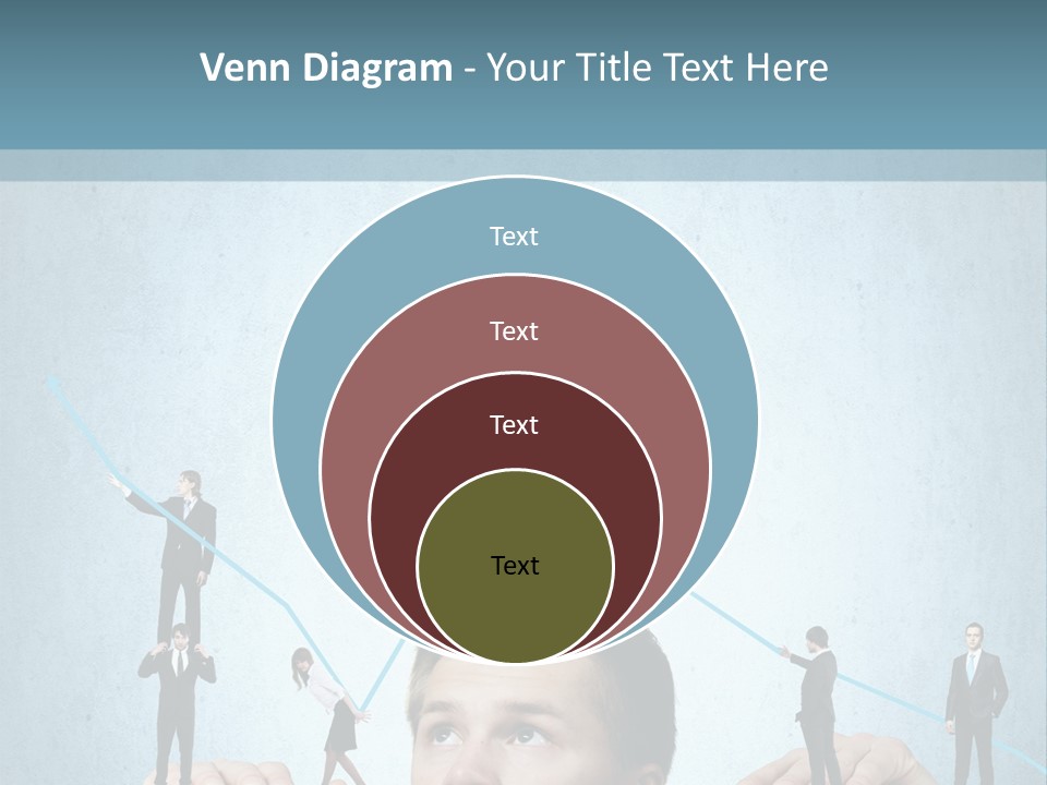 A Group Of People Standing On Top Of A Table PowerPoint Template