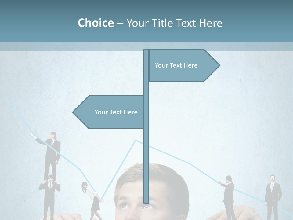 A Group Of People Standing On Top Of A Table PowerPoint Template