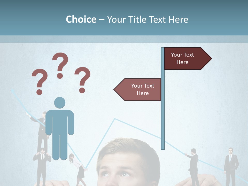 A Group Of People Standing On Top Of A Table PowerPoint Template