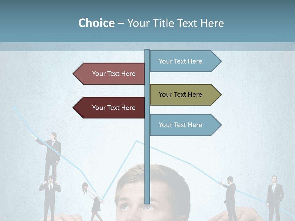 A Group Of People Standing On Top Of A Table PowerPoint Template