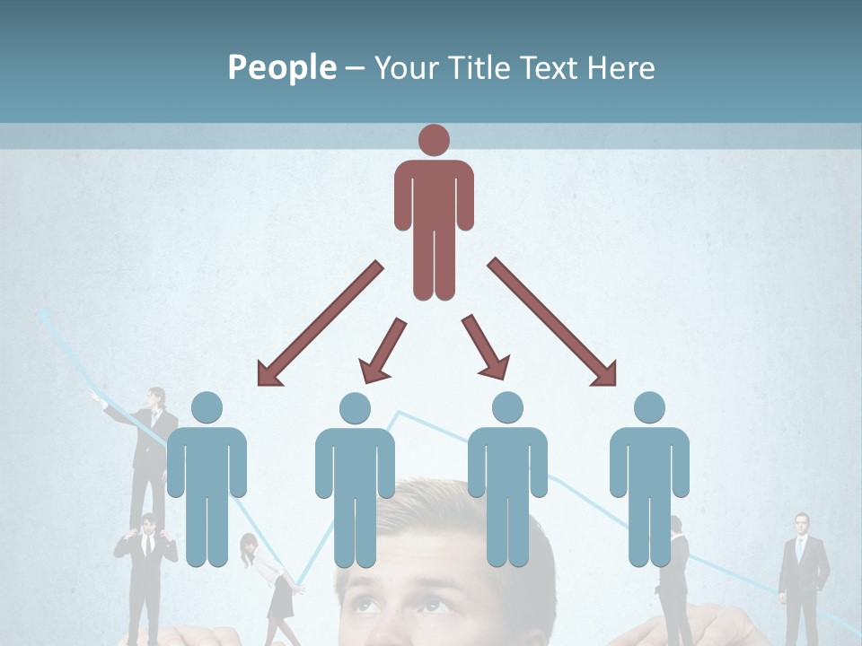A Group Of People Standing On Top Of A Table PowerPoint Template