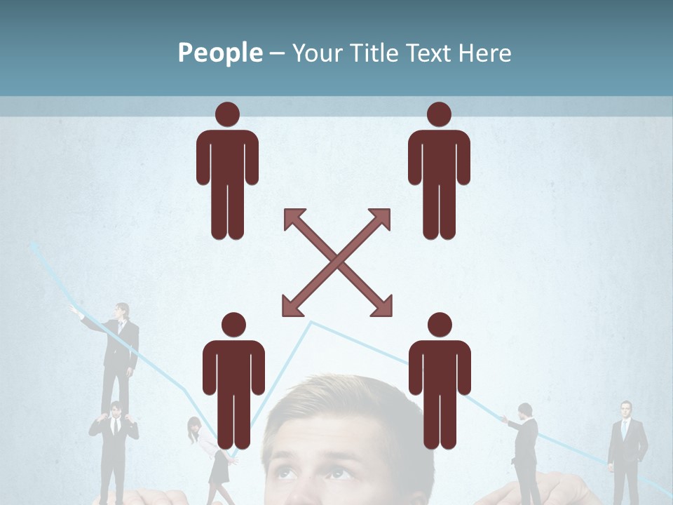 A Group Of People Standing On Top Of A Table PowerPoint Template